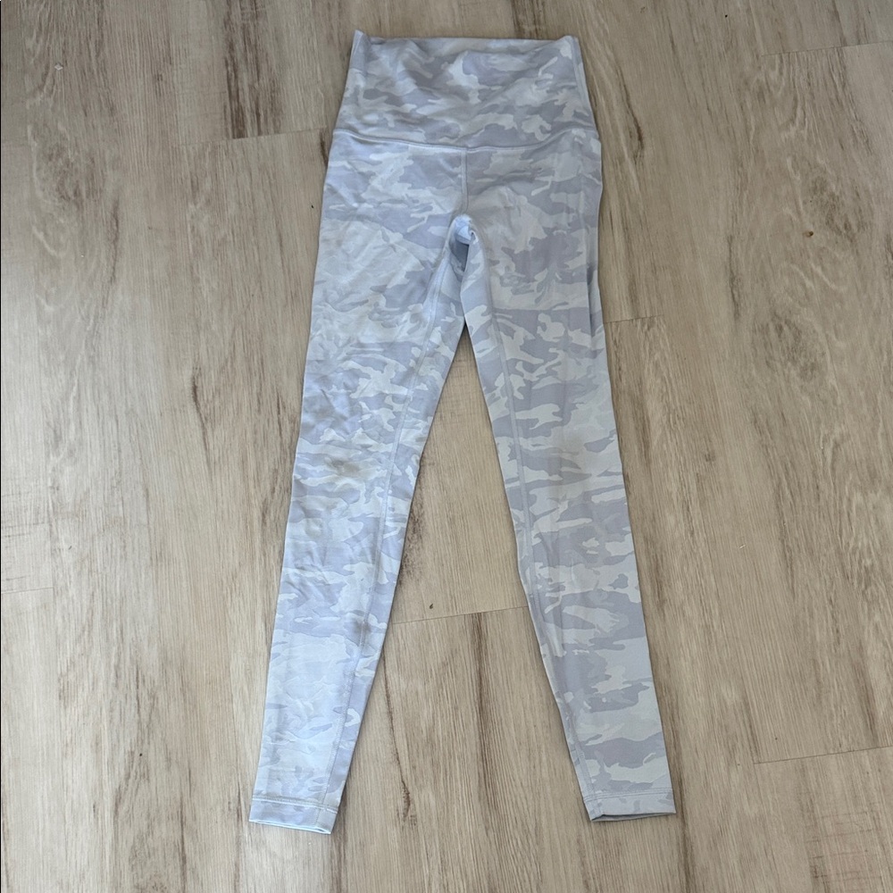 lululemon athletica Gray Camouflage Leggings